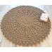 Dywan ze sznurka okrągły LYKKE beżowy ciemny