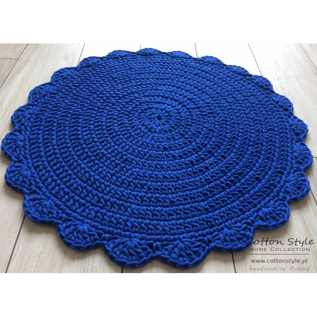 Dywan ze sznurka FALBANEK chabrowy