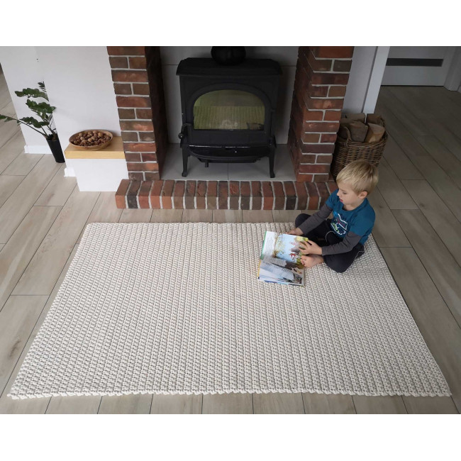 Dywan ze sznurka PROSTOKĄTNY ecru 