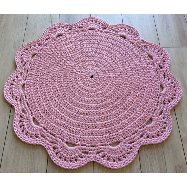 Dywan ze sznurka WAVE różowy